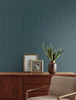 York Wallcoverings GM7502 Labyrinth Wallpaper Teal