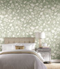 York Wallcoverings NA0574 Gingko Trail Wallpaper Green