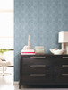 York Wallcoverings CY1576 Congas Stripe Wallpaper Blue