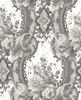 A−Street Prints by Brewster 2763-24217 Moonlight Dreamer Grey Damask Wallpaper