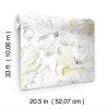 York Wallcoverings CL2518 Floral Dreams Wallpaper Yellow