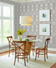 York Ettched Lattice Wallpaper Gray TL1911 Handpainted Traditionals