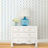 A-Street Prints by Brewster 2697-78061 Helix Blue Stripe Wallpaper