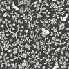 York Wallcoverings ME1570 Magnolia Home Vol. II Fox & Hare  Straight Black