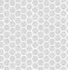 A-Street Prints by Brewster 2793-24712 Aura Grey Honeycomb Wallpaper