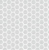 A-Street Prints by Brewster 2793-24712 Aura Grey Honeycomb Wallpaper