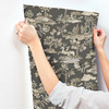 York Kingswood Wallpaper Gray TL1952 Handpainted Traditionals