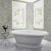 A-Street Prints by Brewster 2793-24733 Garden of Eden Green Damask Wallpaper