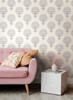 York Wallcoverings SS2535 Silhouettes Luxor Wallpaper Gray