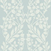 York Wallcoverings Candice Olson Decadence Botanica Wallpaper, Blue/white