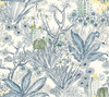 York Wallcoverings ON1612 Flowering Desert Wallpaper Blue