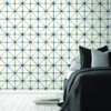 RoomMates RMK10844WP Modern Abstract Blue Peel & Stick Wallpaper Blue