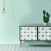 RoomMates RMK10844WP Modern Abstract Blue Peel & Stick Wallpaper Blue