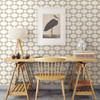 A-Street Prints by Brewster 2782-24541 Emilio Taupe Retro Wallpaper Taupe