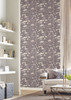 York Wallcoverings NA0544 Botanical Fantasy Wallpaper Dark Grey
