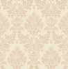 2834-25060 Piers Rose Gold Texture Damask Wallpaper Traditional Style Unpasted Non Woven Paper from Advantage Metallic Collection by Brewster Made in Great Britain
