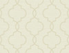 Kenneth James by Brewster 2765-BW40505 Geo Malo Cream Sisal Ogee Wallpaper
