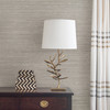 Kenneth James by Brewster 2732-80032 Liaohe Silver Grasscloth Wallpaper