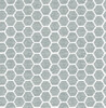 A-Street Prints by Brewster 2793-24710 Aura Teal Honeycomb Wallpaper