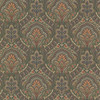 Beacon House by Brewster 2604-21220 Oxford Cypress Sage Paisley Damask Wallpaper
