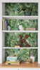 NU2906 Peel & Stick Wallpaper with Vibrant Leaves Feel Design in Green White Colors Modern Style Peel and Stick Adhesive Vinyl