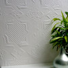 Brewster RD0655 Seymour Paintable Supaglypta Wallpaper white