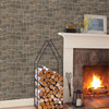 KItchen & Bath Essentials by Brewster 2766-44151 Cattleya Neutral Slate Path Wallpaper