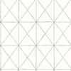 A-Street Prints by Brewster 2697-78001 Intersection White Geometric Wallpaper