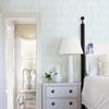 Chesapeake by Brewster 3115-24470 Garland Light Blue Block Tulip Wallpaper