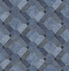 2540-24057 Devonshire Blue Marble with Traditional Tiles Wallpaper Non Woven Unpasted Wall Covering Restored Collection from A-Street Prints by Brewster Made in Great Britain