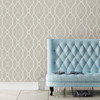 A-Street Prints by Brewster 2697-87304 Sausalito Champagne Lattice Wallpaper
