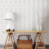 A-Street Prints by Brewster 2697-78054 Linkage Grey Trellis Wallpaper