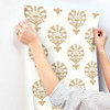 York Wallcoverings SS2534 Silhouettes Luxor Wallpaper Metallic Gold