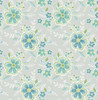 Brewster 2657-22200 Chloe Green Floral Wallpaper