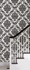 NuWallpaper by Brewster NU1646 Ariel Black and White Damask Peel & Stick Wallpaper
