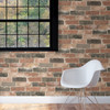 NuWallpaper by Brewster NUW2064 Newport Reclaimed Brick Red Faded