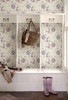 Brewster 2704-22203 For Your Bath III Chloe Purple Floral Wallpaper