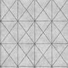 A-Street Prints by Brewster 2697-78005 Intersection Silver Geometric Wallpaper