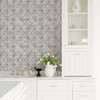 A-Street Prints by Brewster 2697-78005 Intersection Silver Geometric Wallpaper
