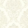 Kitchen Bed Bath IV by Brewster 2686-22016 Diane Taupe Damask Wallpaper