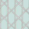 Brewster 2671-22420 Azmaara Mandara Light Blue Trellis Wallpaper