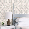 A-Street Prints by Brewster 2764-24337 Mistral Zazen Rose Geometric Wallpaper