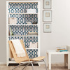 NuWallpaper by Brewster NUW1648 Navy Grand Trellis Peel & Stick Wallpaper