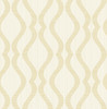 2834-25063 Yves Champagne Ogee Wallpaper Transitional Style Unpasted Non Woven Paper from Advantage Metallic Collection by Brewster Made in Great Britain