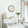 A-Street Prints by Brewster 2793-24723 Ethereal Sky Blue Trellis Wallpaper