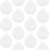 Chesapeake by Brewster 3118-25091 Birch & Sparrow Totem Light Grey Pinecone Wallpaper