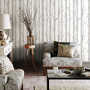 Brewster 2811-BLW10501 Advantage Cameron Off-White Trees Wallpaper Off-White