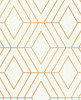 2834-42344 Adaline Off-white Geometric Wallpaper Modern Style Unpasted Vinyl Paper from Advantage Metallic Collection by Brewster Made in Great Britain