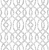 A-Street Prints by Brewster 2793-24722 Ethereal Silver Trellis Wallpaper