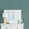 KItchen & Bath Essentials by Brewster 2766-24415 Lycaste Teal Weave Texture Wallpaper